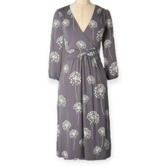 BODEN Dandelion Edie Dress gray/yellow size 8 - Picture 1 of 10